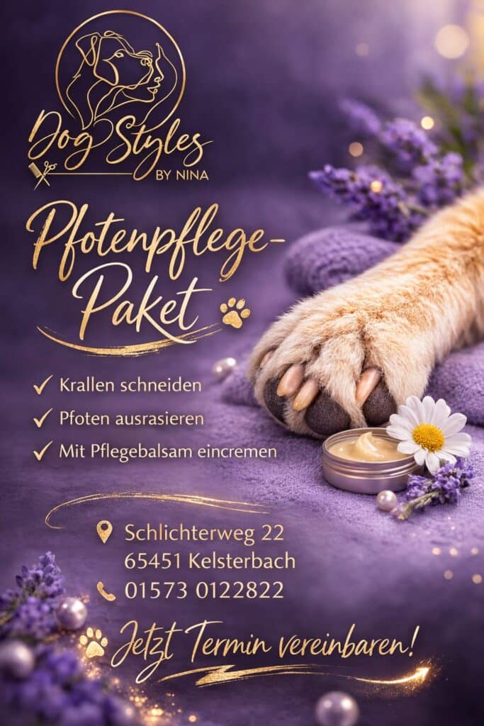 Pfotenpflege-Paket von Dog Styles by Nina – Paketmotiv