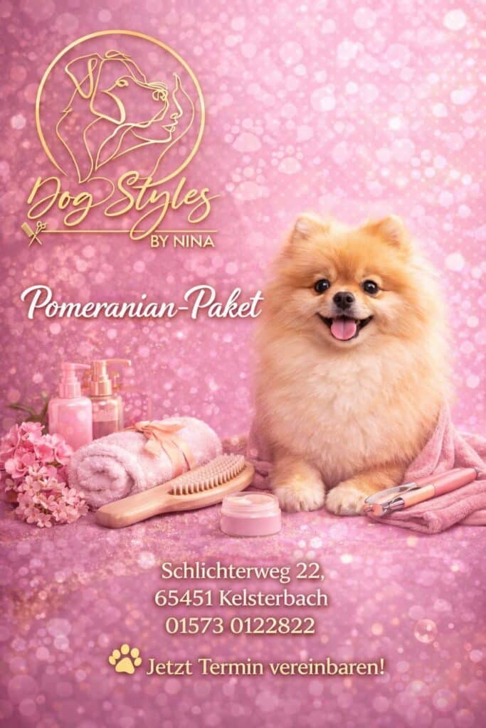 Pomeranian-Paket von Dog Styles by Nina – Paketmotiv